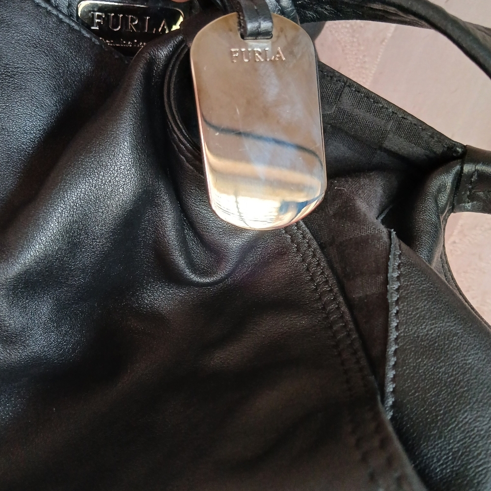 Furla Black Leather Bag - Picture 5 of 13